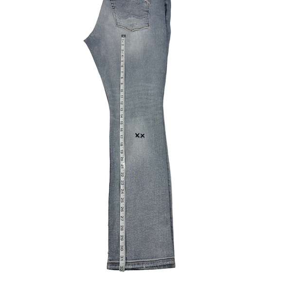 Cult of Individuality Punk Super Skinny Men Light Wash Jean Sz 40x32 Drip Ripped - Picture 14 of 16